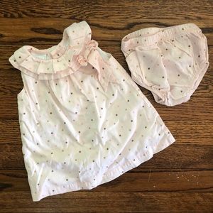 Koala Baby Boutique Dress and Bloomer set 3-6 mos